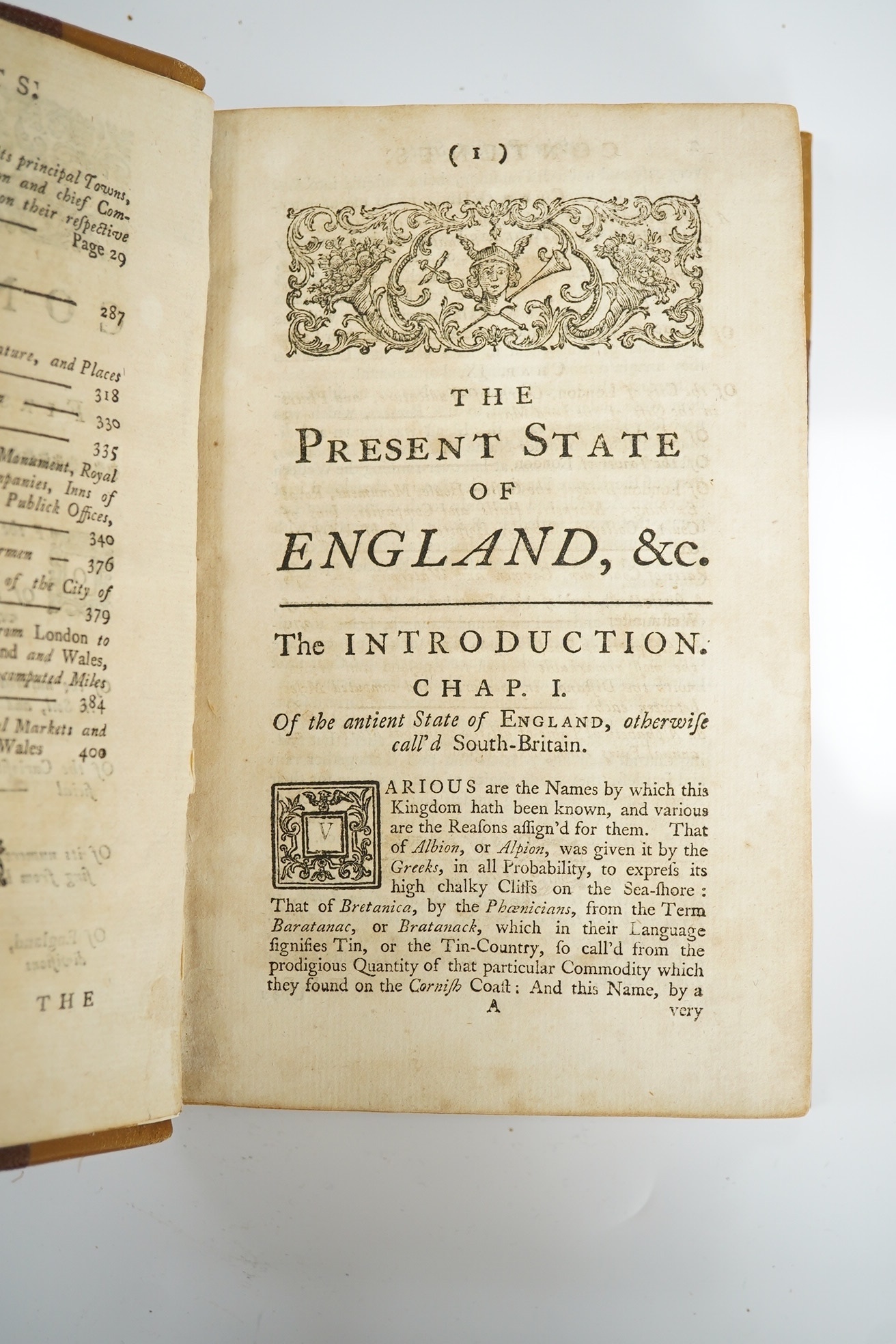 The Traveller's Pocket Book: or, Ogilby and Morgan's Book of Roads improved and amended ... the second edition, corrected. folded map (pictorial engraved title and a reference key with cartouche surround); newly rebound